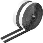 26 Feet Sticky-Back Hook and Loop Strips Roll, 3/4 Inch Black Self Adhesive Hook Loop Tape Double Sided Hook Loop Fastener Tape for Indoor Outdoor Home School Office